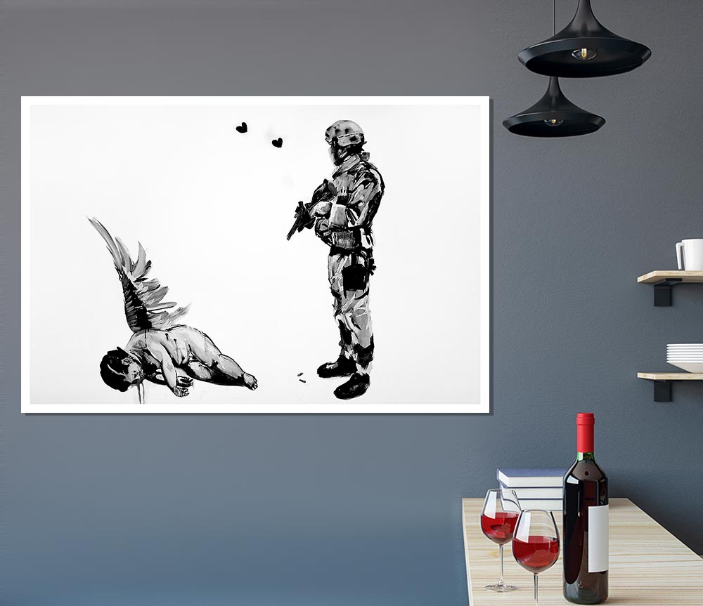 Who Killed Cupid Print Poster Wall Art