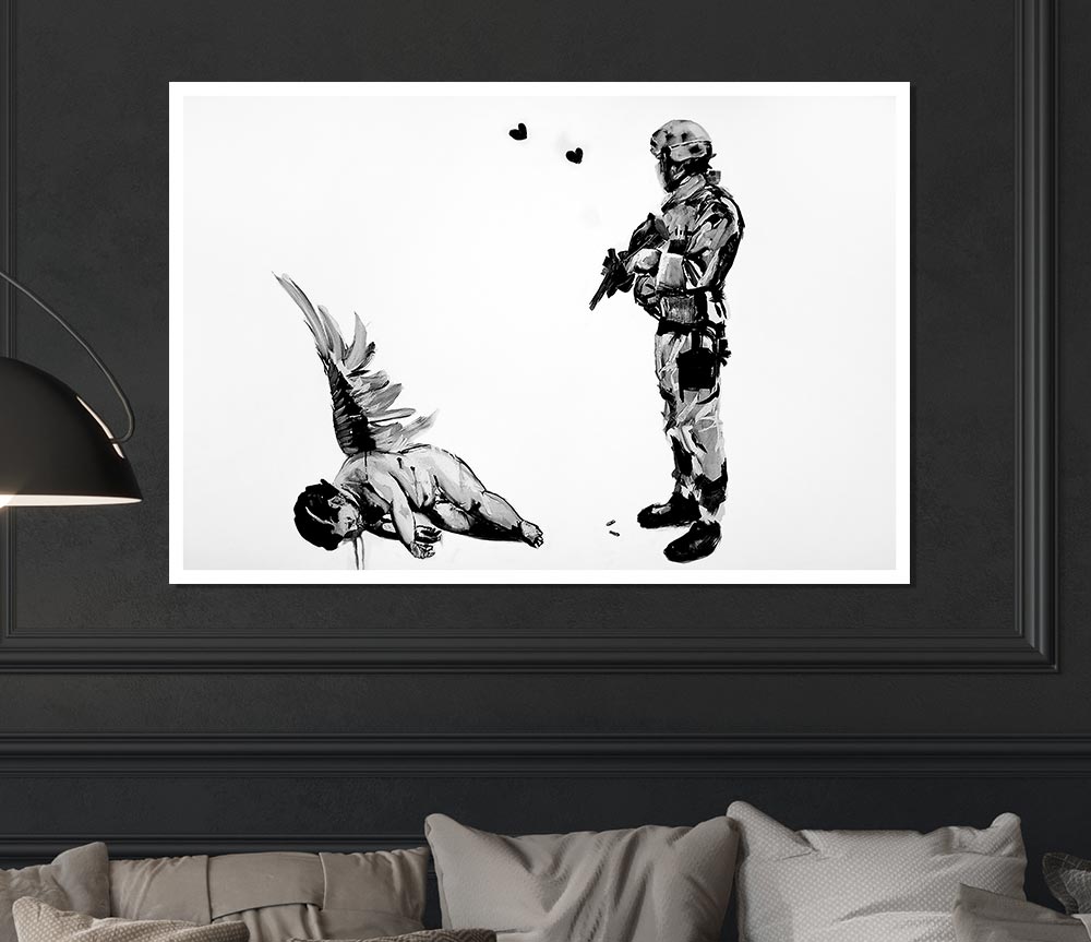 Who Killed Cupid Print Poster Wall Art