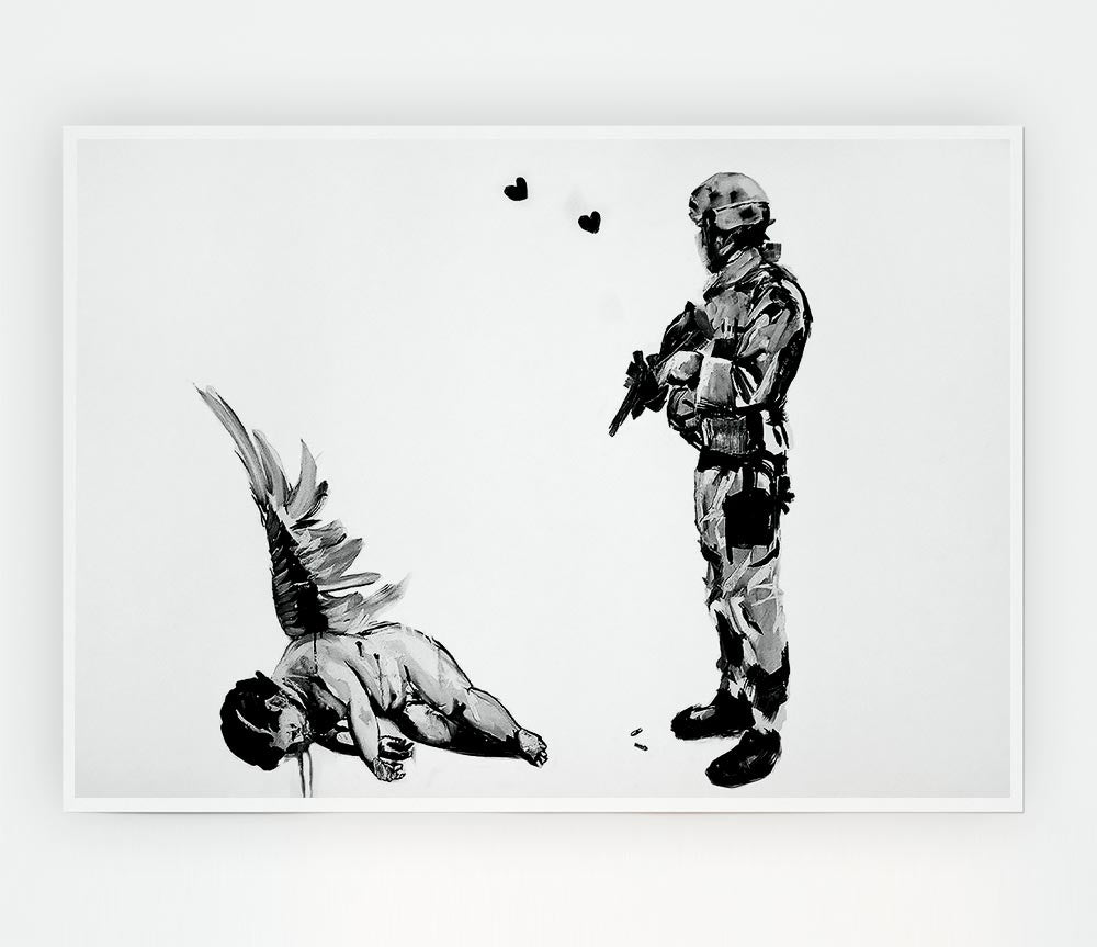 Who Killed Cupid Print Poster Wall Art