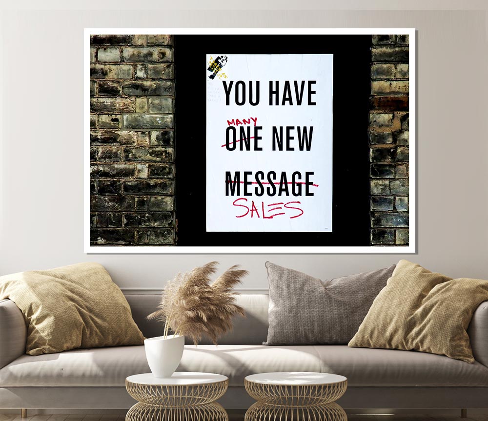 You Have Many New Sales Print Poster Wall Art