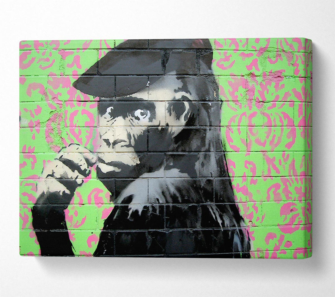 Picture of Monkey Cap Canvas Print Wall Art