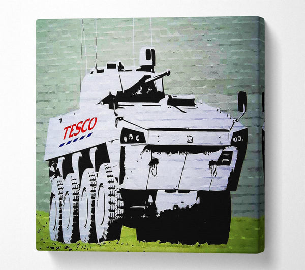 Picture of Tesco Army Square Canvas Wall Art