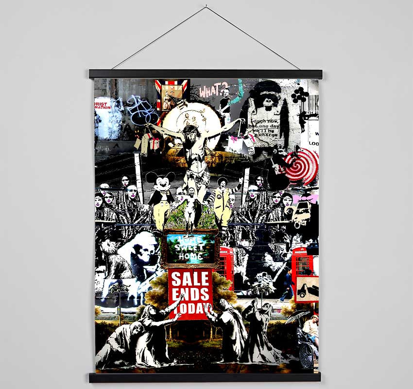 Banksy Collage 3 Hanging Poster - Wallart-Direct UK