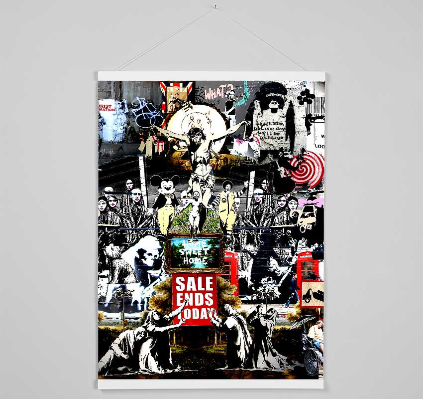 Banksy Collage 3 Hanging Poster - Wallart-Direct UK