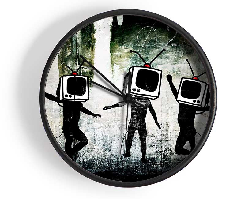 Banksy Tv Kids Clock - Wallart-Direct UK