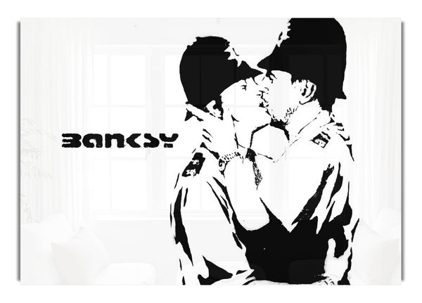 Bent Coppers Banksy Canvasb L