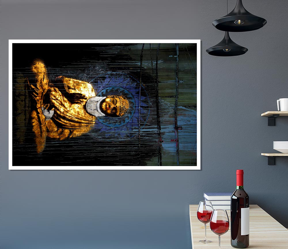 Buddha Print Poster Wall Art