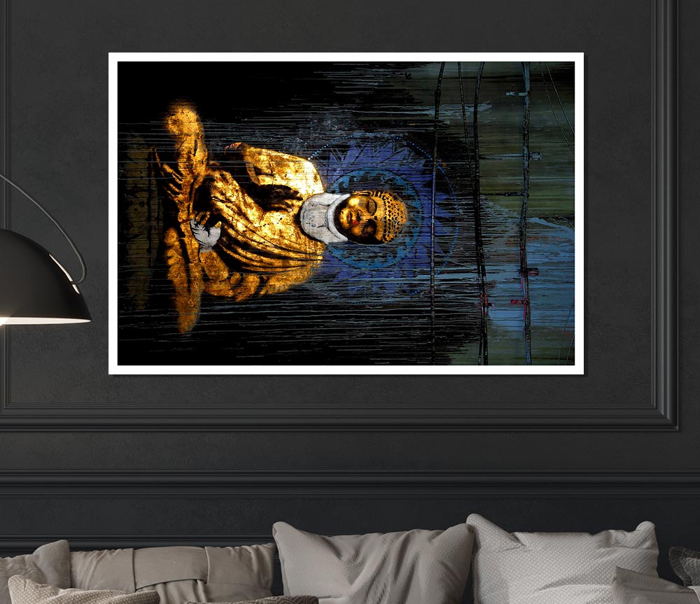 Buddha Print Poster Wall Art