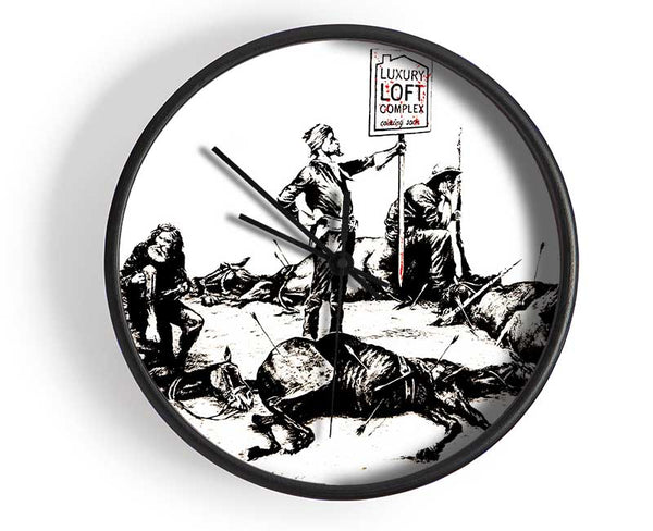 Custers Last Stand Clock - Wallart-Direct UK