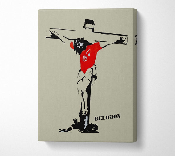 Picture of Football Religion Canvas Print Wall Art