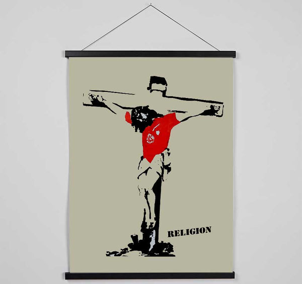 Football Religion Hanging Poster - Wallart-Direct UK