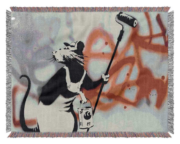 Graffiti Rat Removal Woven Blanket