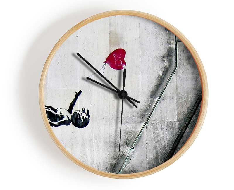 Heart Balloon Girl 20 Clock - Wallart-Direct UK