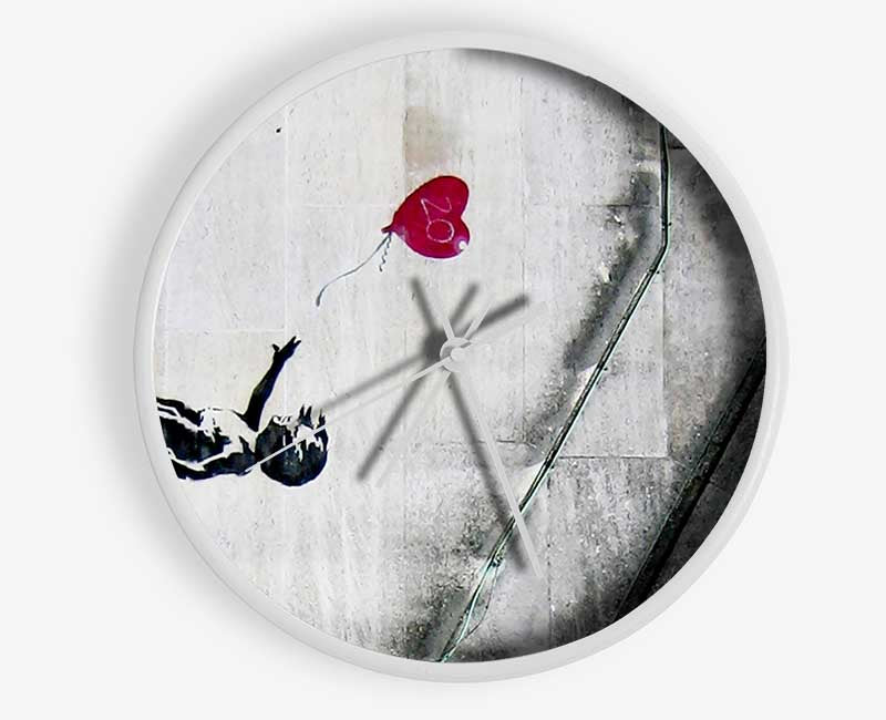 Heart Balloon Girl 20 Clock - Wallart-Direct UK