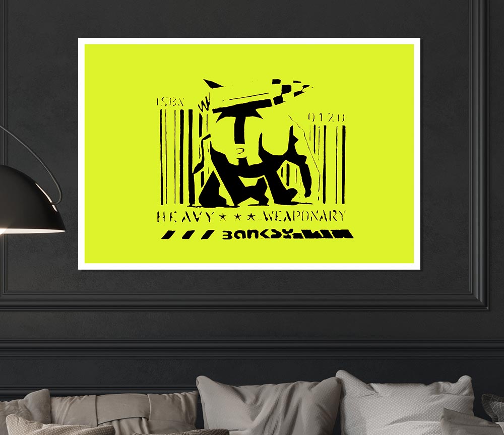 Heavy Weaponary Lime Print Poster Wall Art