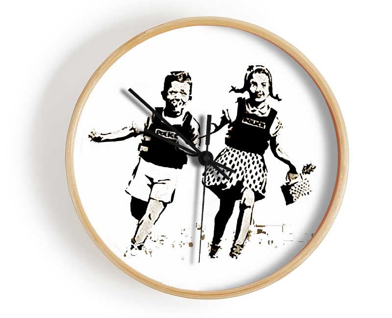 Jack And Jill White Clock - Wallart-Direct UK