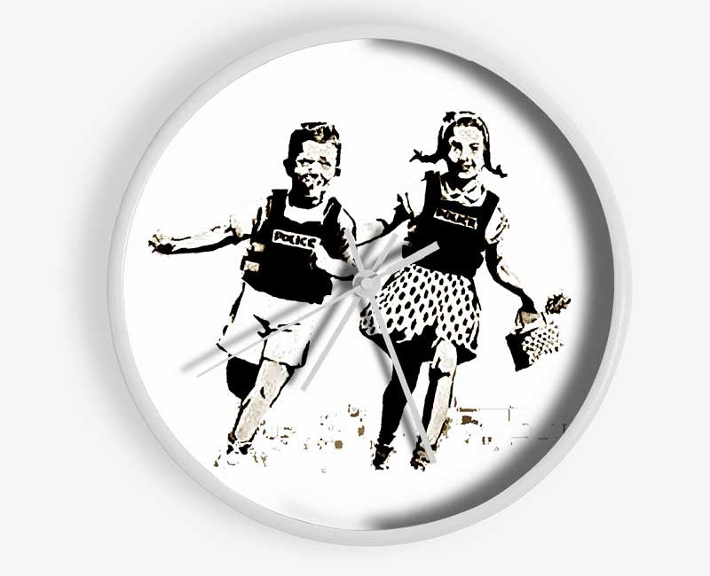 Jack And Jill White Clock - Wallart-Direct UK