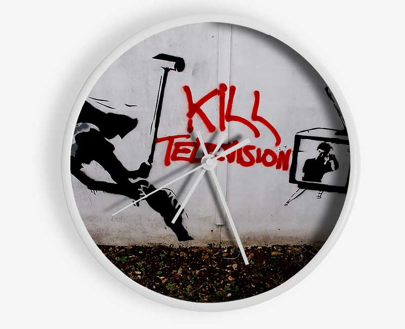 Kill Tv Clock - Wallart-Direct UK