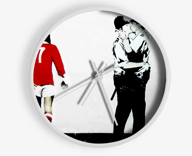 Kissing Coopers Football Clock - Wallart-Direct UK