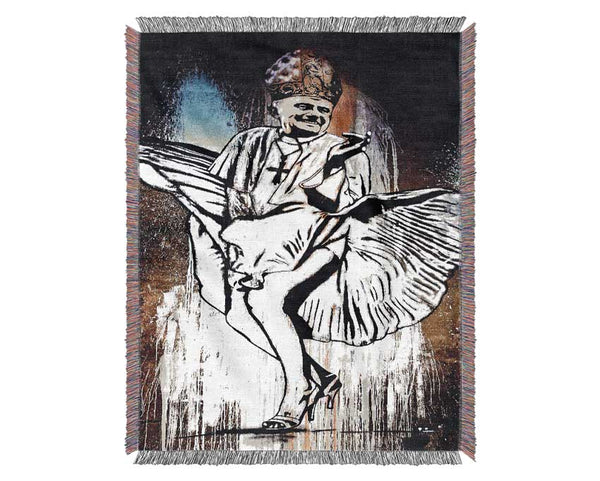 Marilyn Monroe Pope Woven Blanket