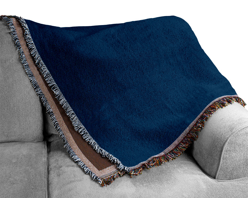 Monkey Detonator Blue Woven Blanket