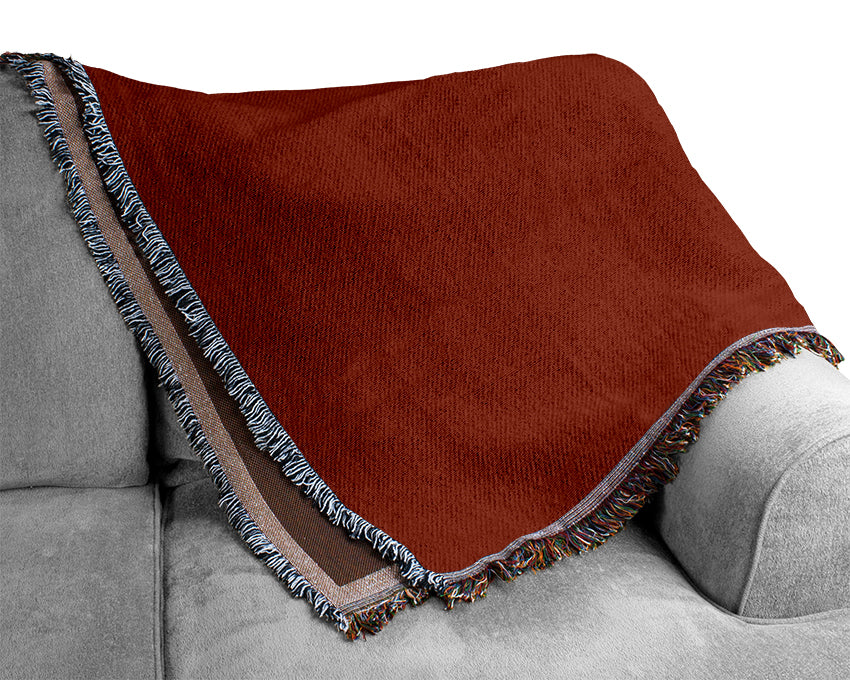 Monkey Detonator Red Woven Blanket