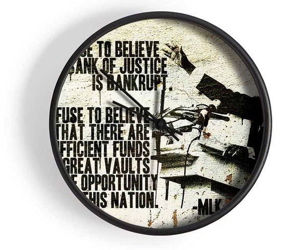 New Quote From Martin Luther King Clock - Wallart-Direct UK