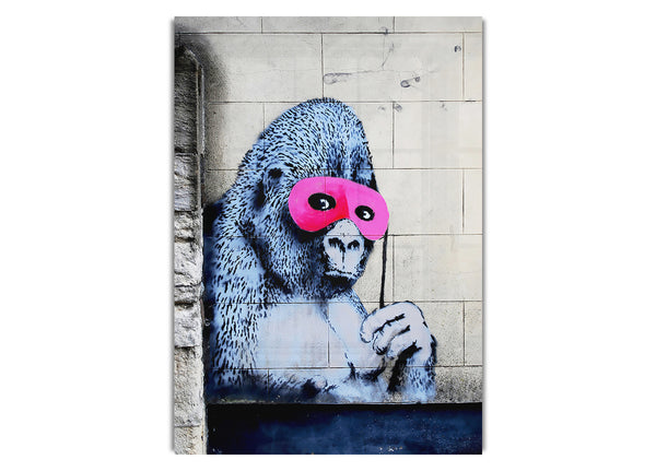 Rosa Gorilla-Maske