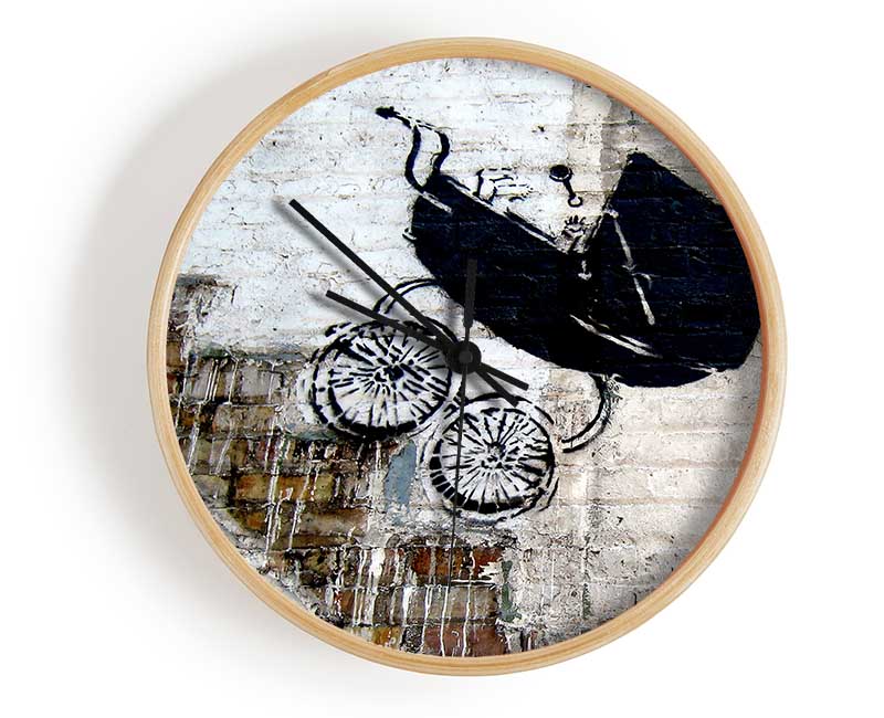 Pram Stairs Clock - Wallart-Direct UK