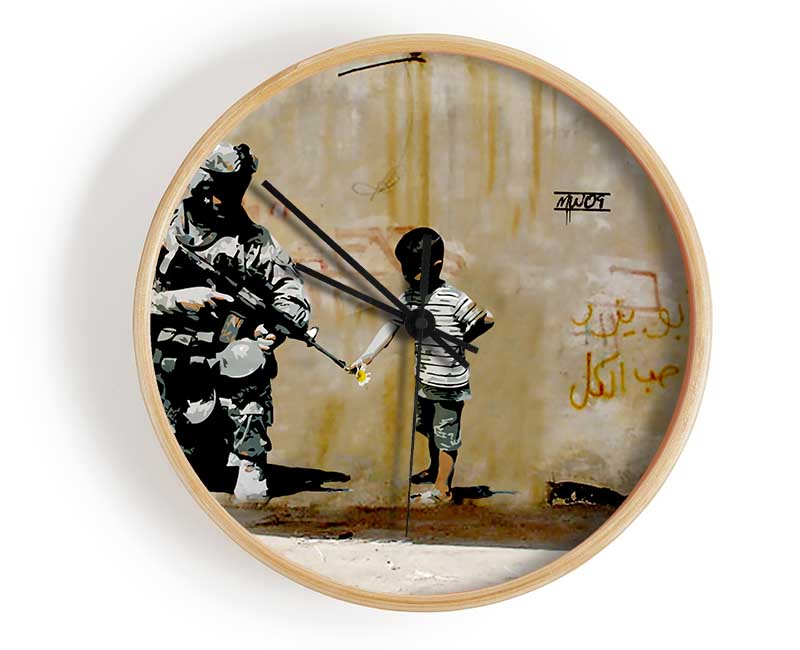 Soldier Flower Gun Boy Clock - Wallart-Direct UK