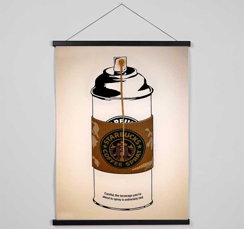 Starbucks Coffee Spray Hanging Poster - Wallart-Direct UK