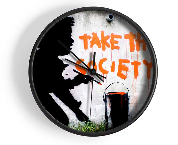 Take This Society Clock - Wallart-Direct UK