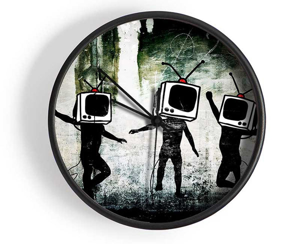 Tv Heads Clock - Wallart-Direct UK