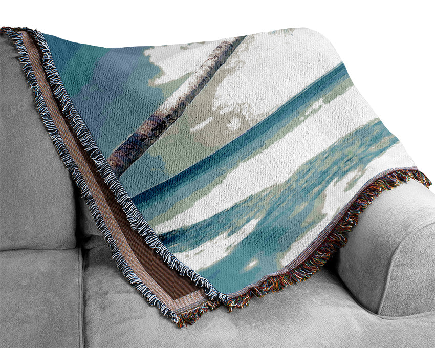 Tropical Island Woven Blanket