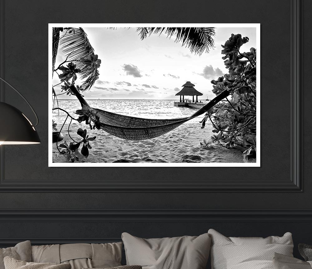 Tropical Paradise For Lovers Print Poster Wall Art