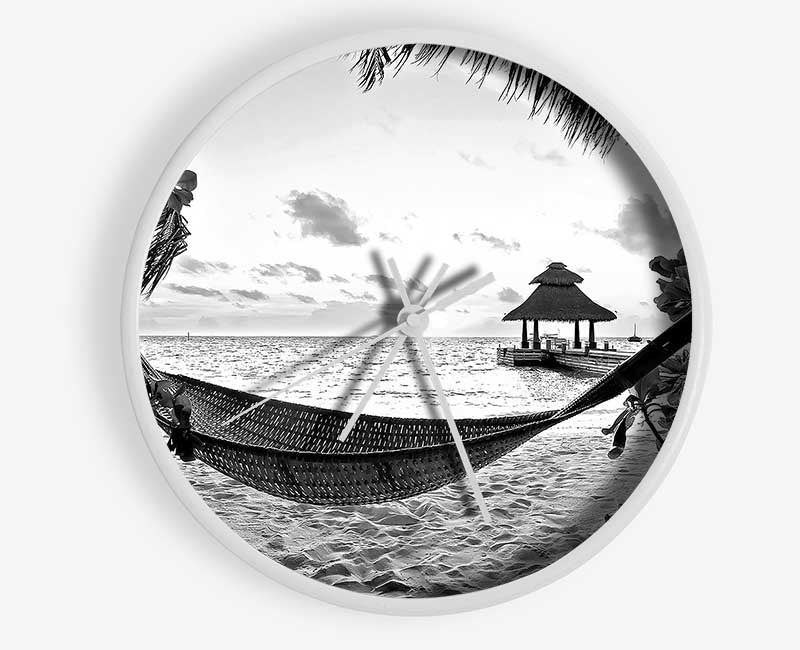 Tropical Paradise For Lovers Clock - Wallart-Direct UK