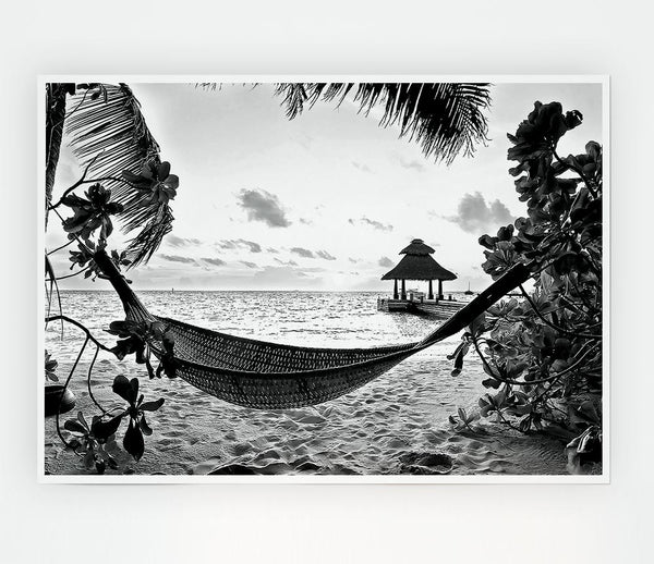 Tropical Paradise For Lovers Print Poster Wall Art