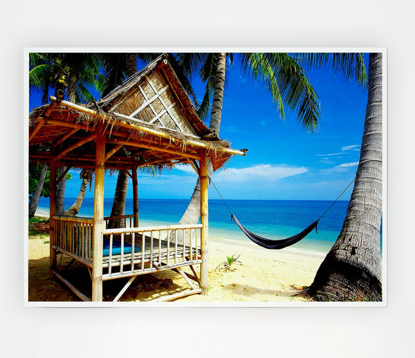 Tropical Resort Print Poster Wall Art