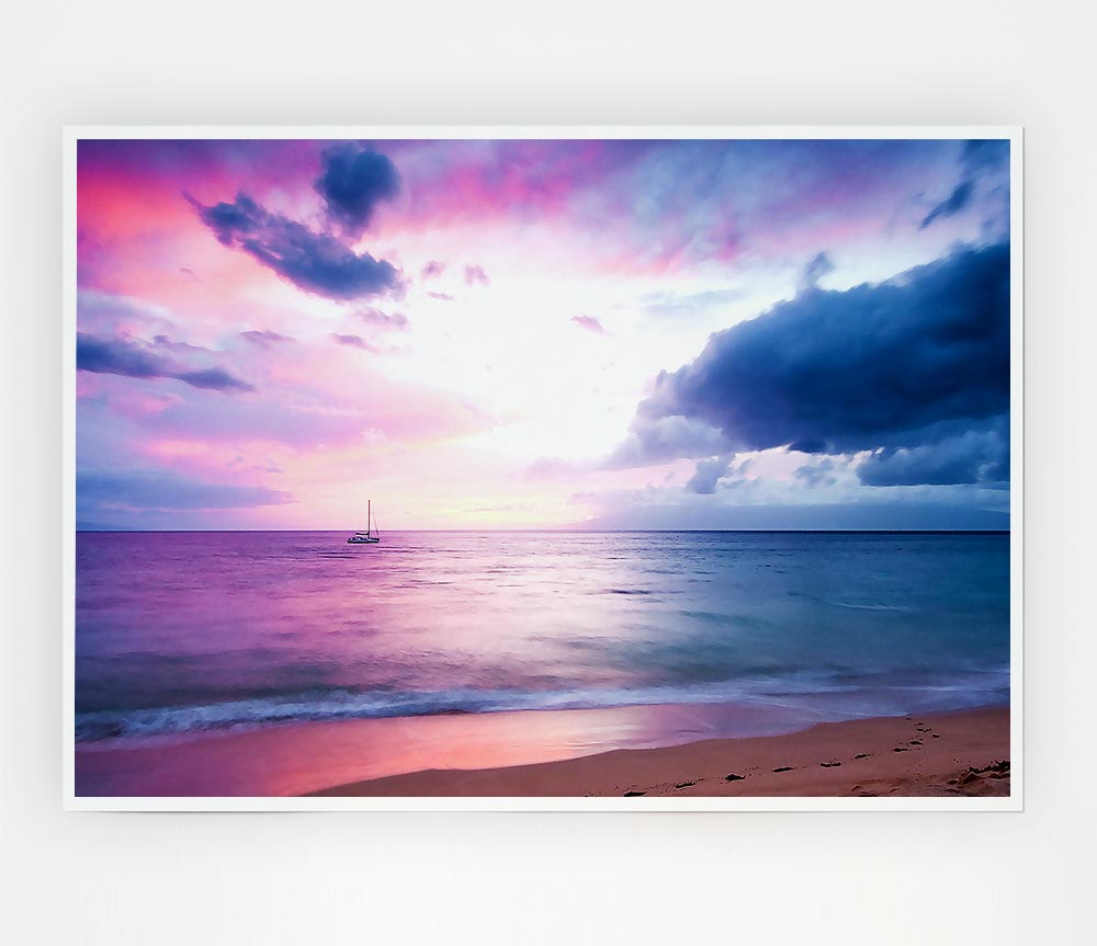 Twilight Pink Print Poster Wall Art