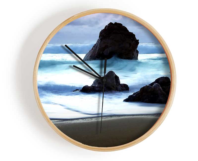 Twilight At Big Sur Clock - Wallart-Direct UK