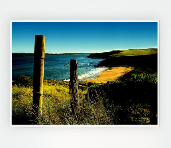 Wild Beach In England Print Poster Wall Art