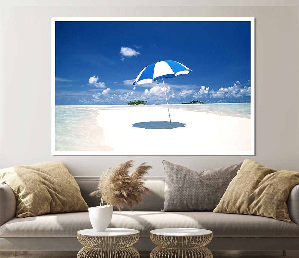 Beach And Sea Of Hawaii Print Poster Wall Art