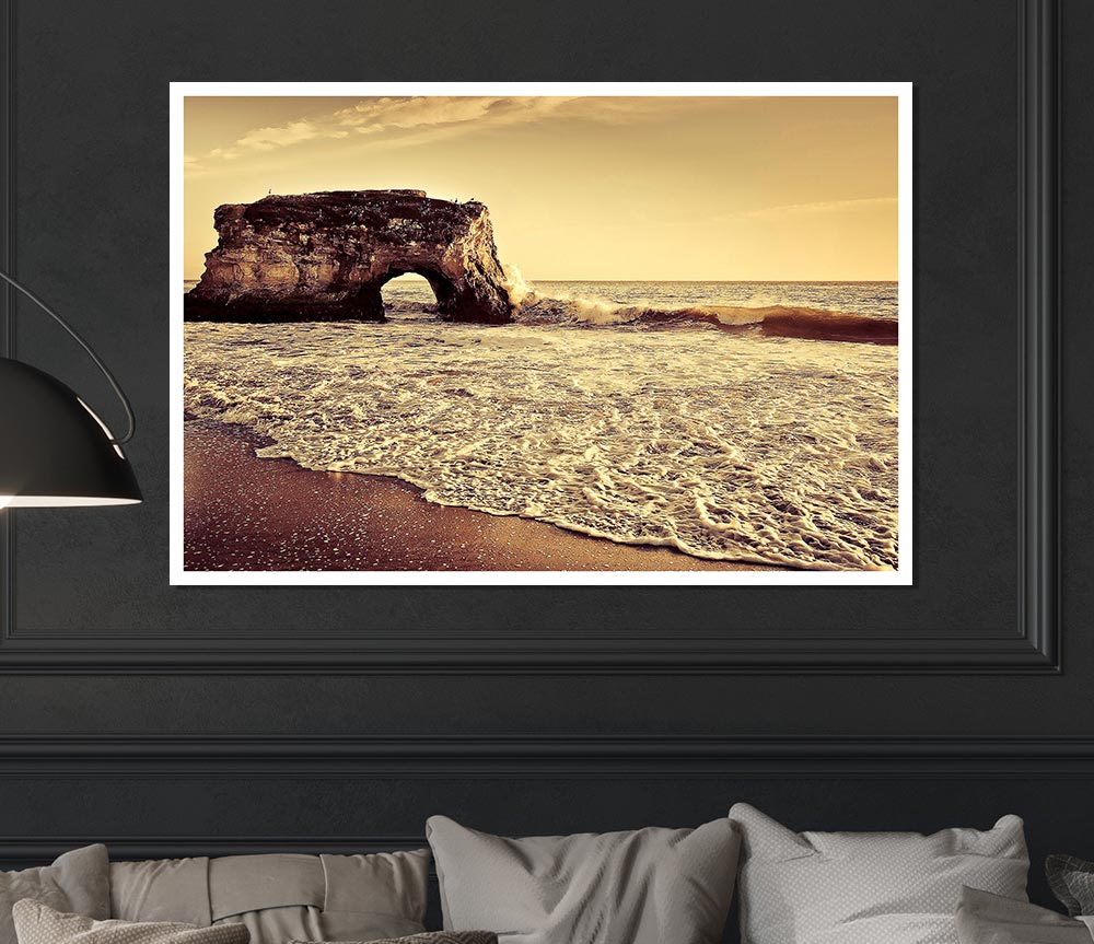 Beach Arch Print Poster Wall Art