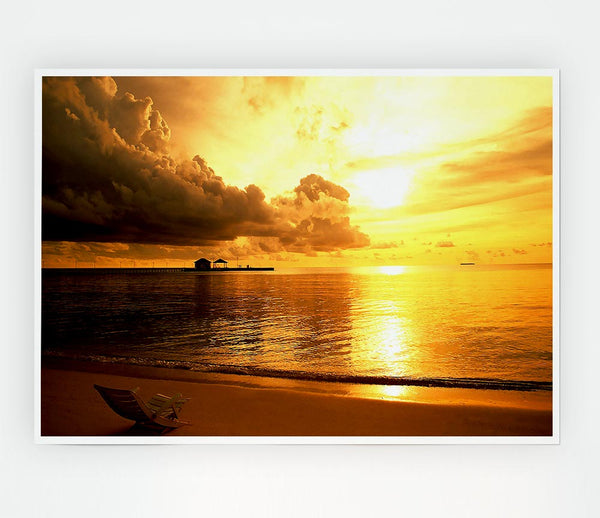 Every Night Is Paradise Print Poster Wall Art