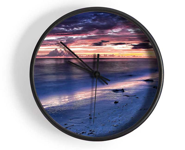 Beautiful Beach Sunset Clock - Wallart-Direct UK