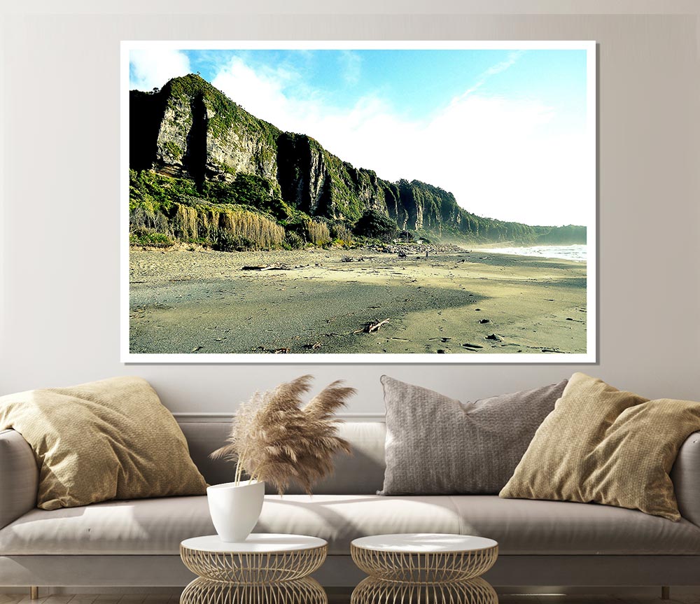 Beautiful Beaches In New Zealand Print Poster Wall Art