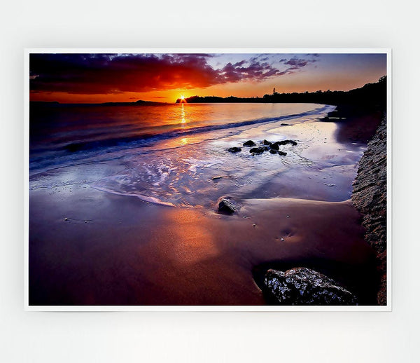 Beautiful Sunrise Print Poster Wall Art