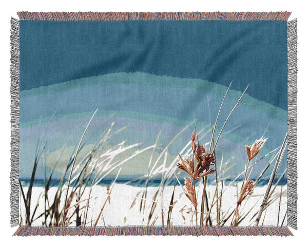 Clear Beach Sky Woven Blanket