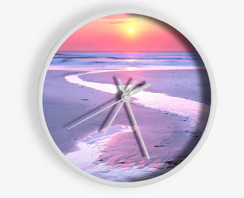 Estuary At Sunset Clock - Wallart-Direct UK