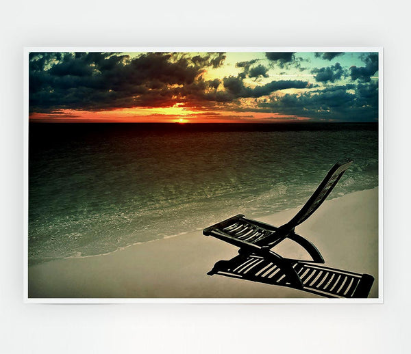 Evening Chill Print Poster Wall Art